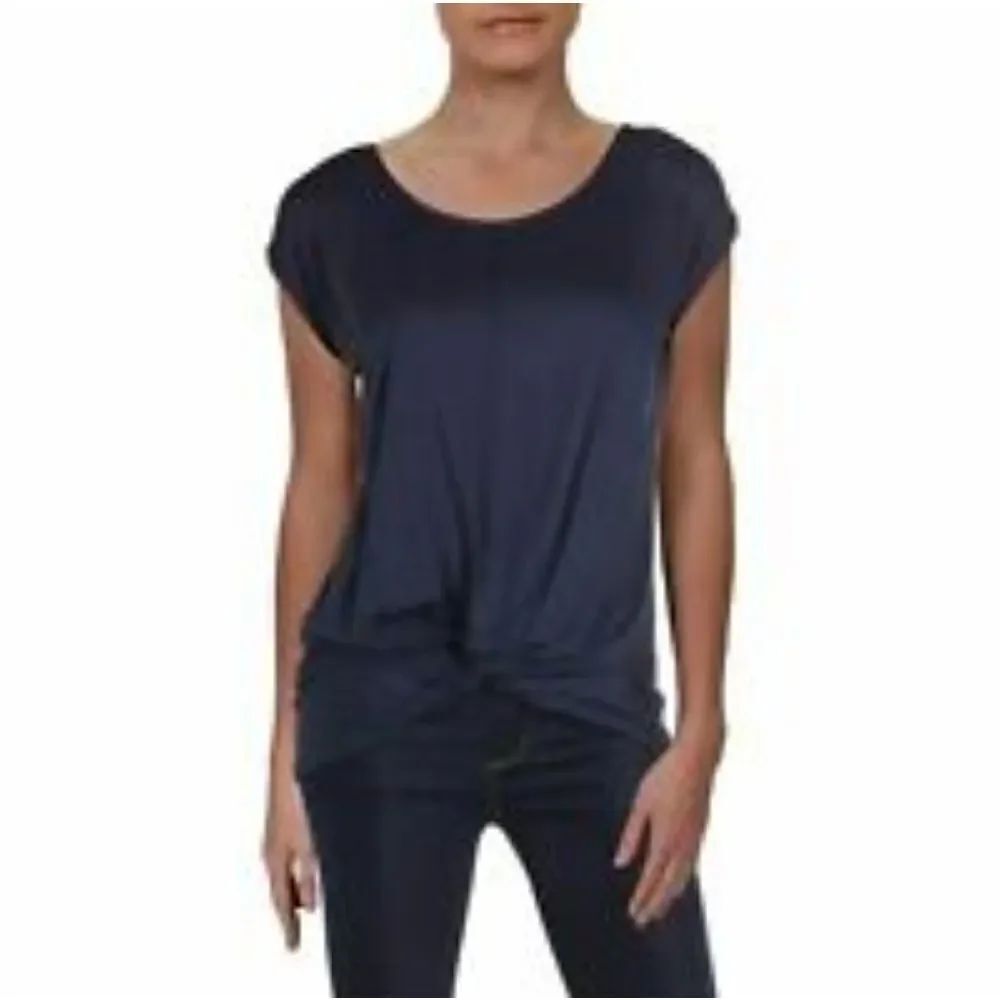 NWT INC International Concepts Twist Front Top Deep Twilight M